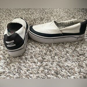 TOMS Monochrome Canvas Slip-Ons